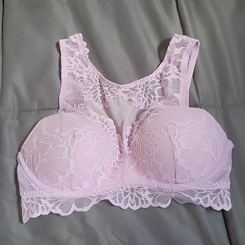 PINK lace bralette